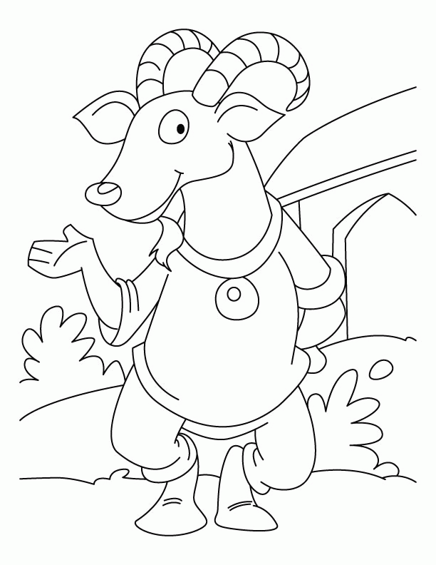 Funny ibex coloring pages | Download Free Funny ibex coloring 