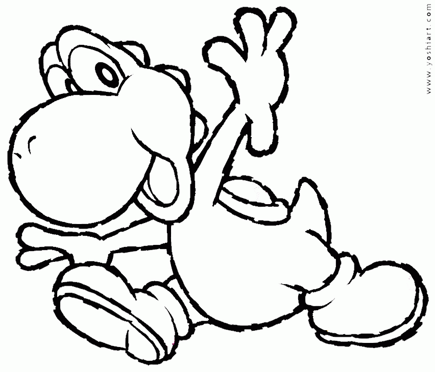 Super Mario backbooker t Colouring Pages