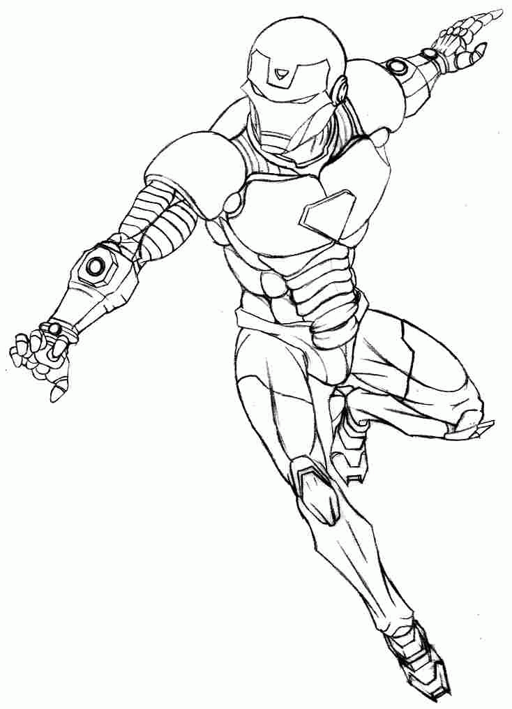 Superhero Iron Man Coloring Pages Printable For Toddler 22931#