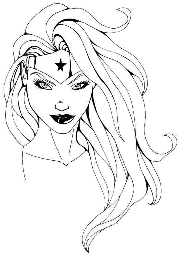 Wonder Woman Coloring Pages Free - Coloring Home