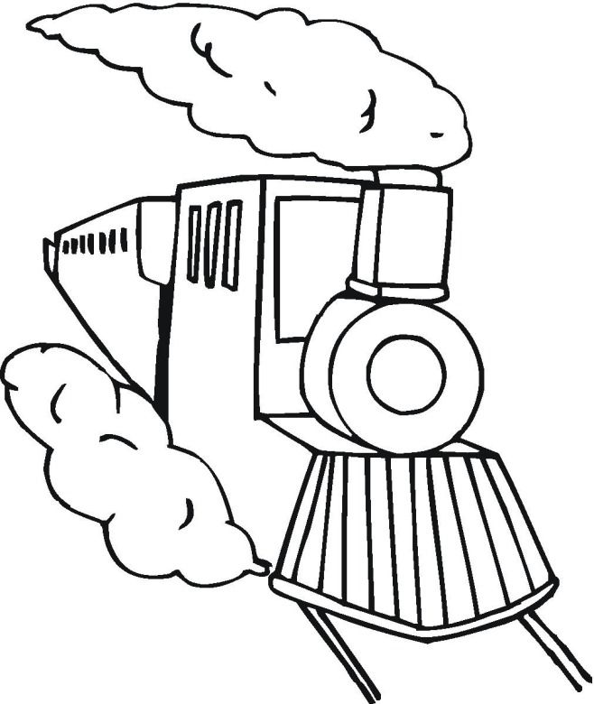 Old Train Coloring Pages