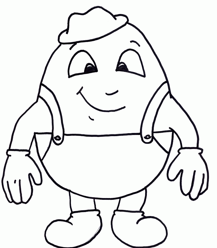Humpty Dumpty Coloring Pages Coloring Home