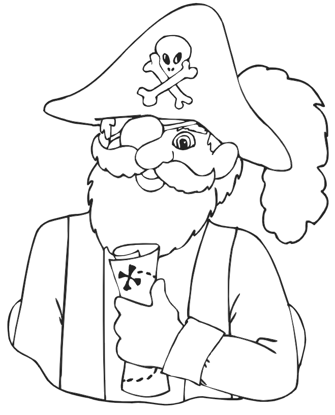 Pirate Coloring Pages For Kids