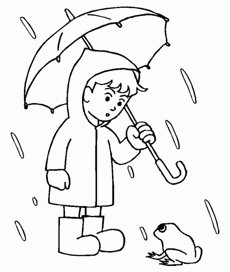 Rainy Day Coloring Pages For Kids - Coloring Home