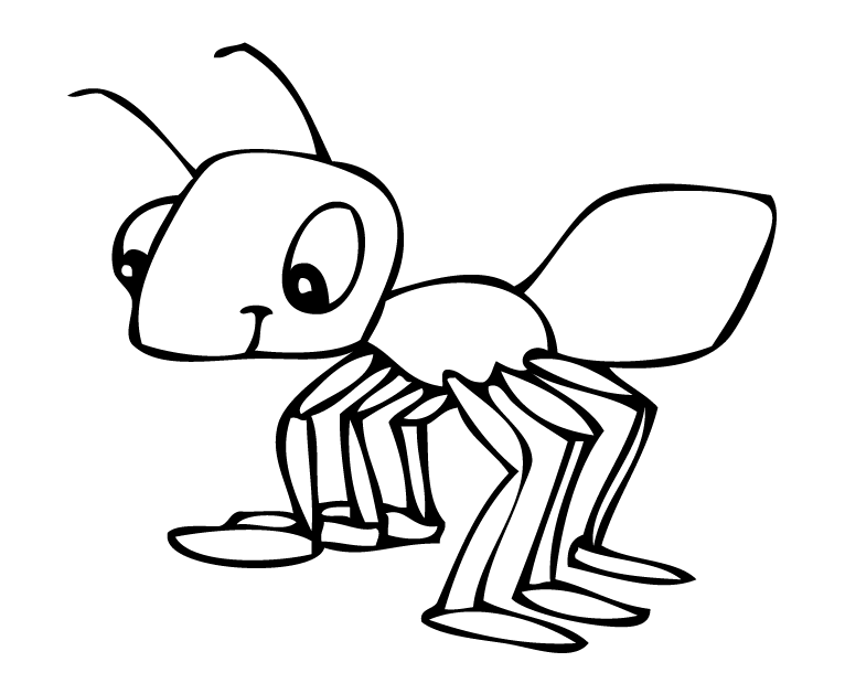Free drawing of A Red Ant B&W from the category Birds & Insects 