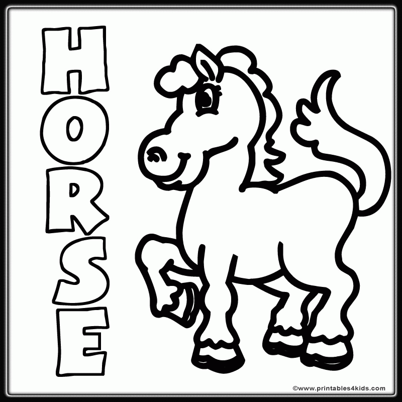 horse puzzle Colouring Pages