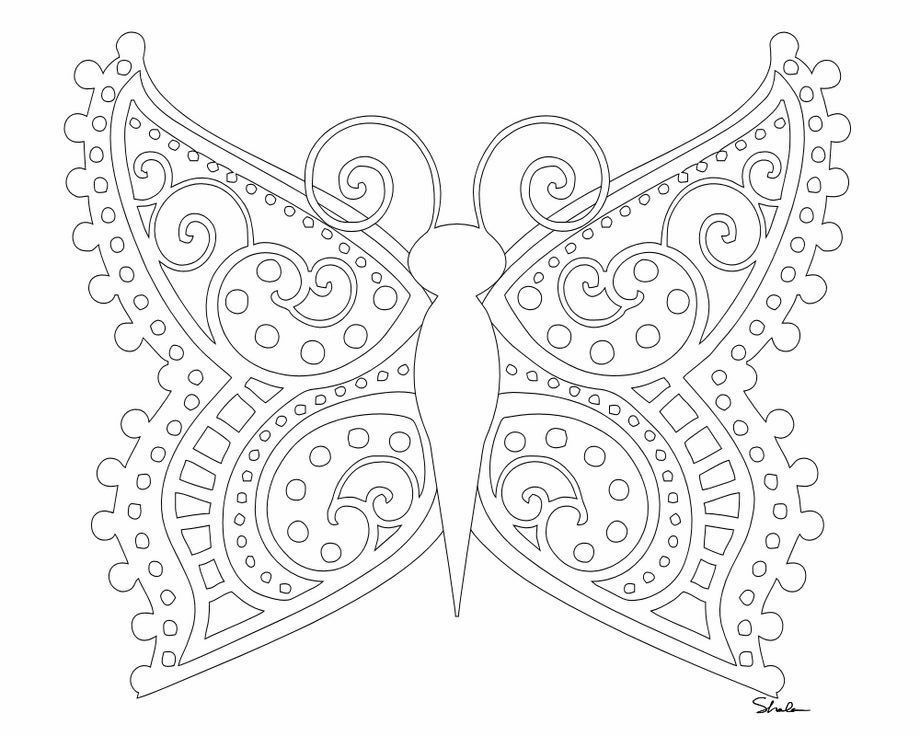 Symmetry Coloring Pages Httpscrapcoloringcomnewsbutterfly