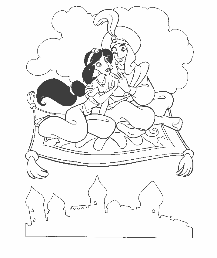 Disney Coloring Aladdin Coloring Pages