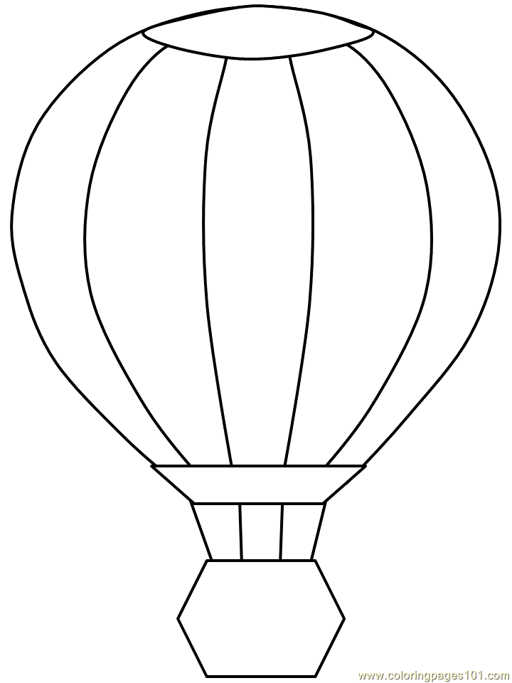 Hot Air Balloons Pictures To Color Images & Pictures - Becuo