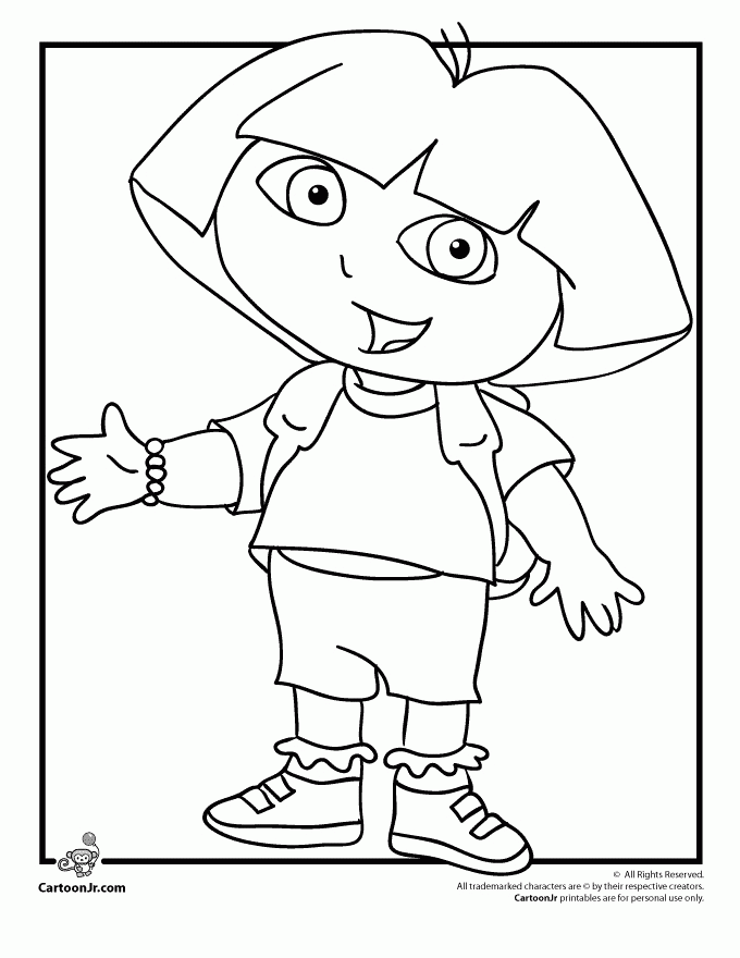 Dora And Diego Coloring Pages Free - Coloring Home