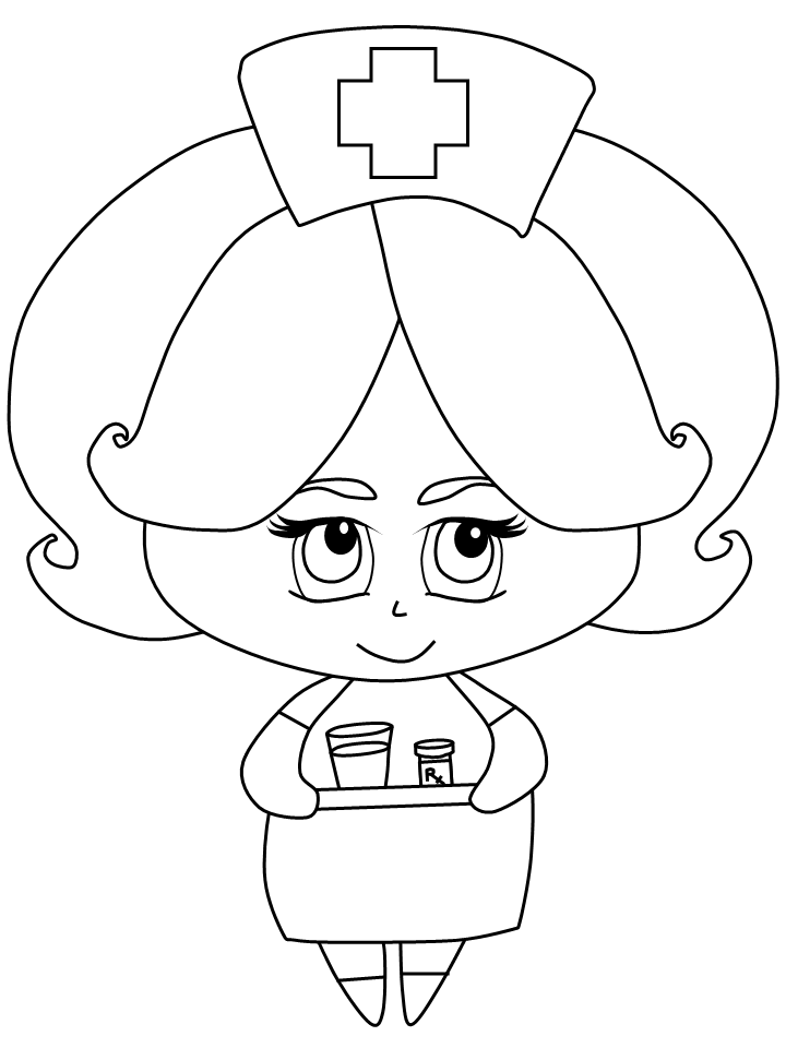 Nurse Coloring Pages For Kids - Coloring Home