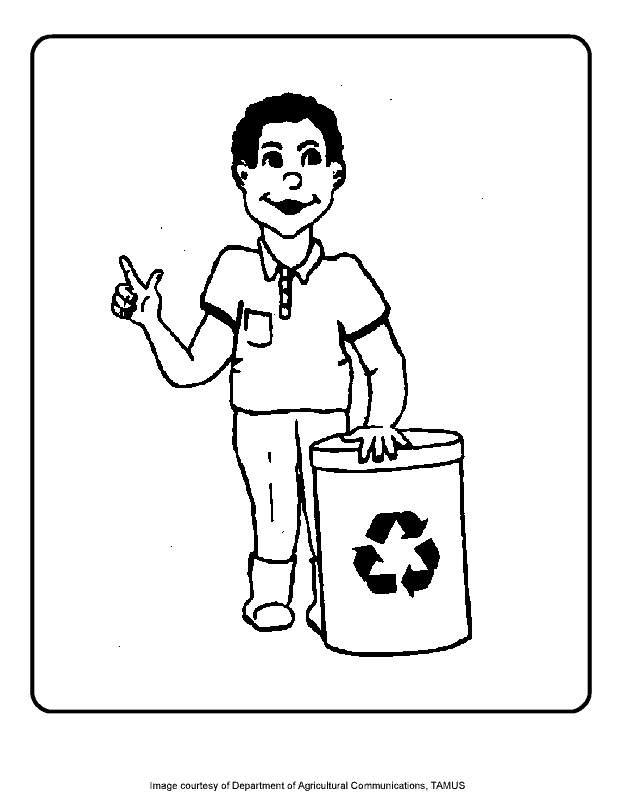 Let's Recycle - Free Coloring Pages for Kids - Printable Colouring 