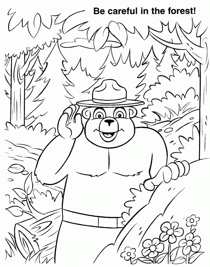 Smokey Bear Coloring Pages