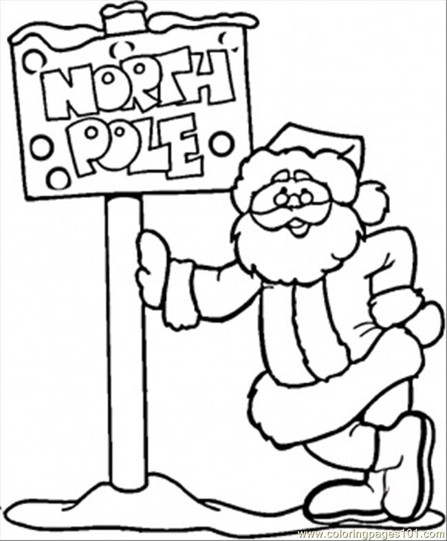 North Pole Coloring Pages - Coloring Home