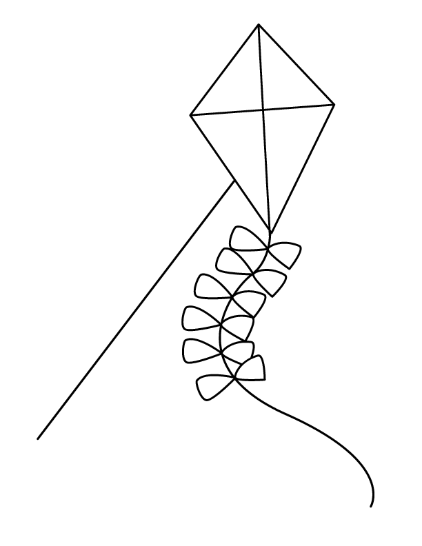 Coloring Page Of A Eps Kite201