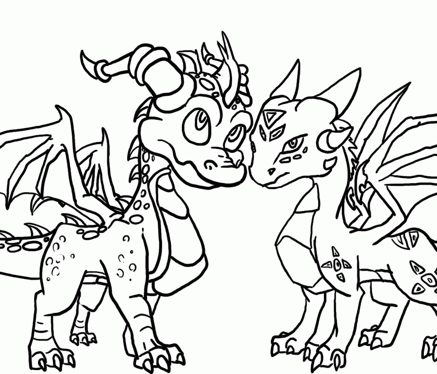 481 Simple Spyro Coloring Pages for Adult
