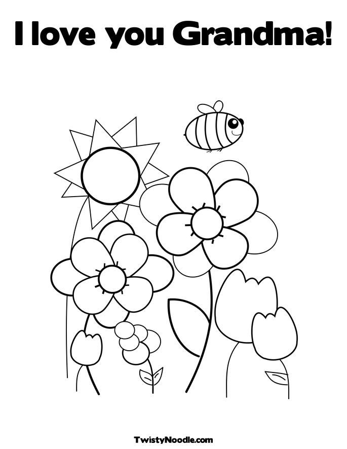 grandm Colouring Pages