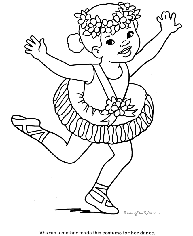 Ballerina Coloring Pages Free 93 | Free Printable Coloring Pages