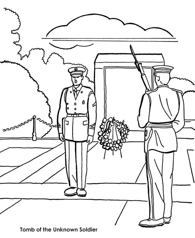 USA-Printables: Memorial Day Coloring Pages - US Holidays and 