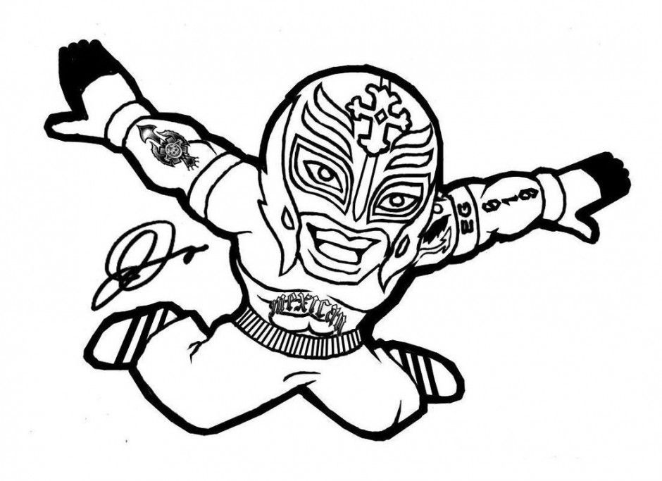 Wwe Wrestlers Coloring Pages Coloring Book Area Best Source For 