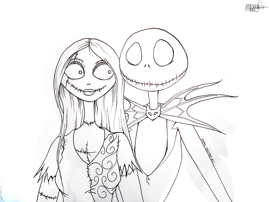 Jack Skellington Coloring Pages - Coloring Home