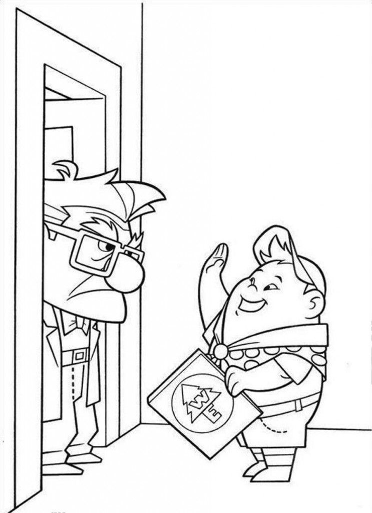 Funny: Inspire Up Grumpy Old Man By Door Coloring Page 