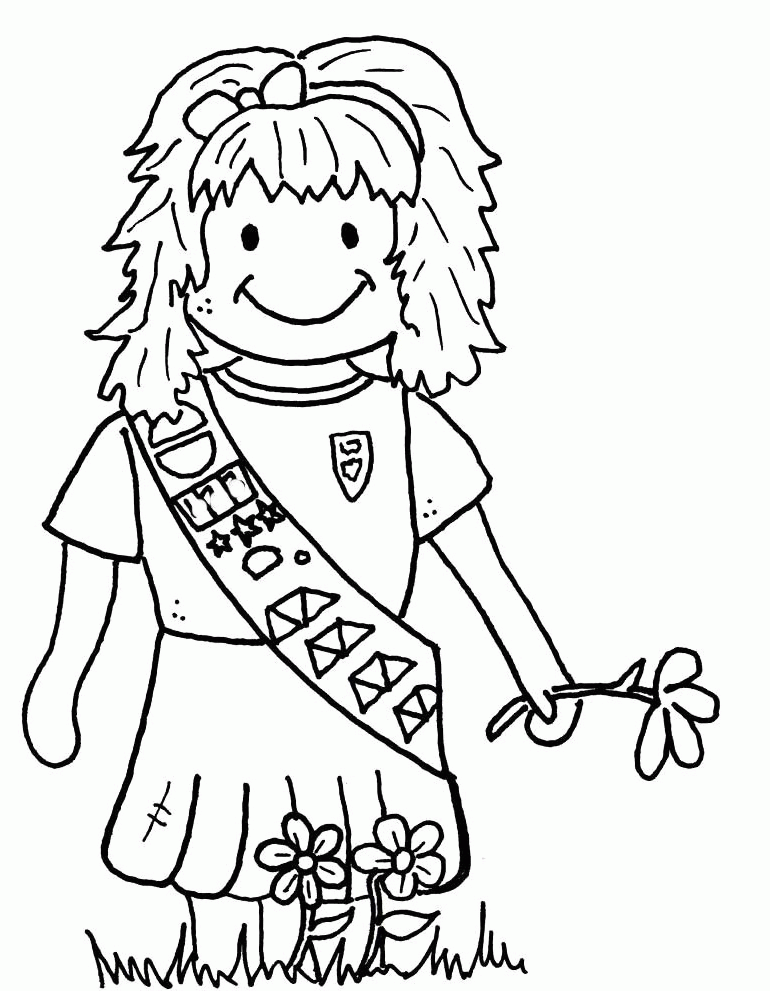 brownie clothes Colouring Pages