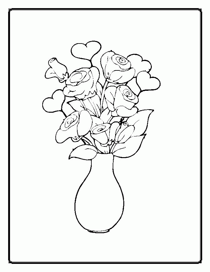 Flower Coloring Pages Cute | Free Printable Coloring Pages
