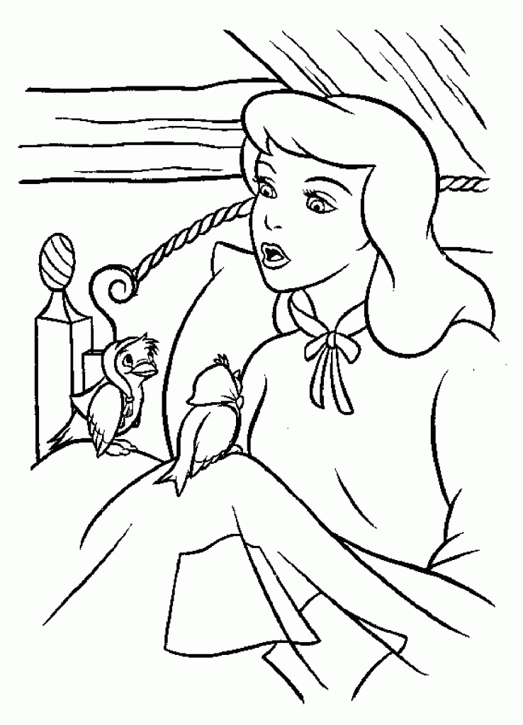 Cinderella Coloring Pages for Kids- Free Coloring Pages to print