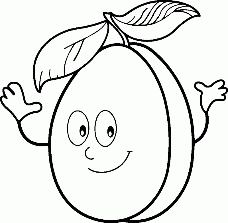 Fruit and vegetables coloring pages - Coloring Pages & Pictures 