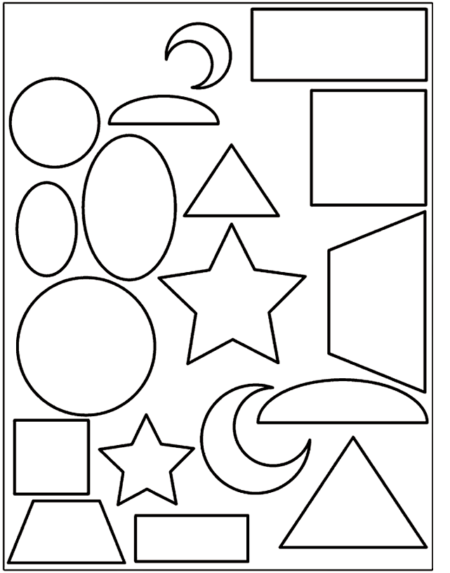 Cut Out Shapes For Kids   Coloring Home