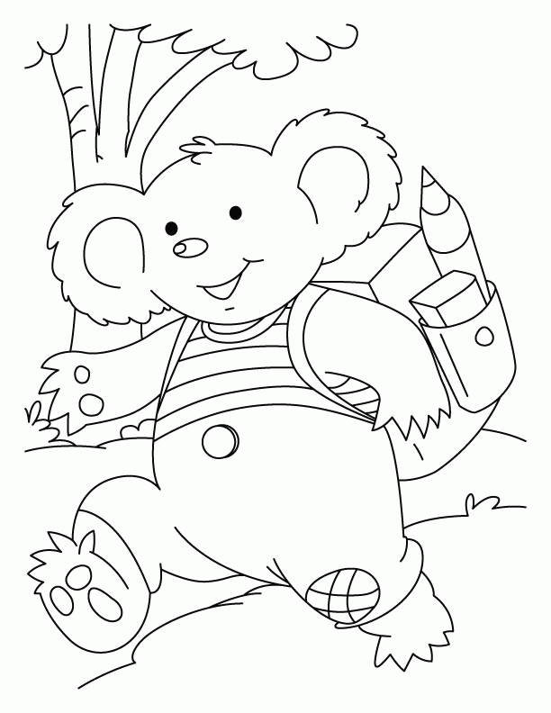 Coloring Pages For Kids Koala - Koala Bear Coloring Page for Kids