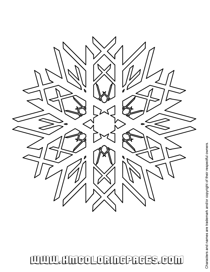 Snow Flake Coloring Page | Free Printable Coloring Pages - Coloring Home