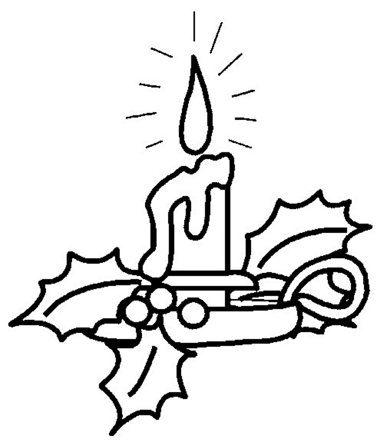 Download Free Coloring Pages For Christmas Candle Or Print Free 