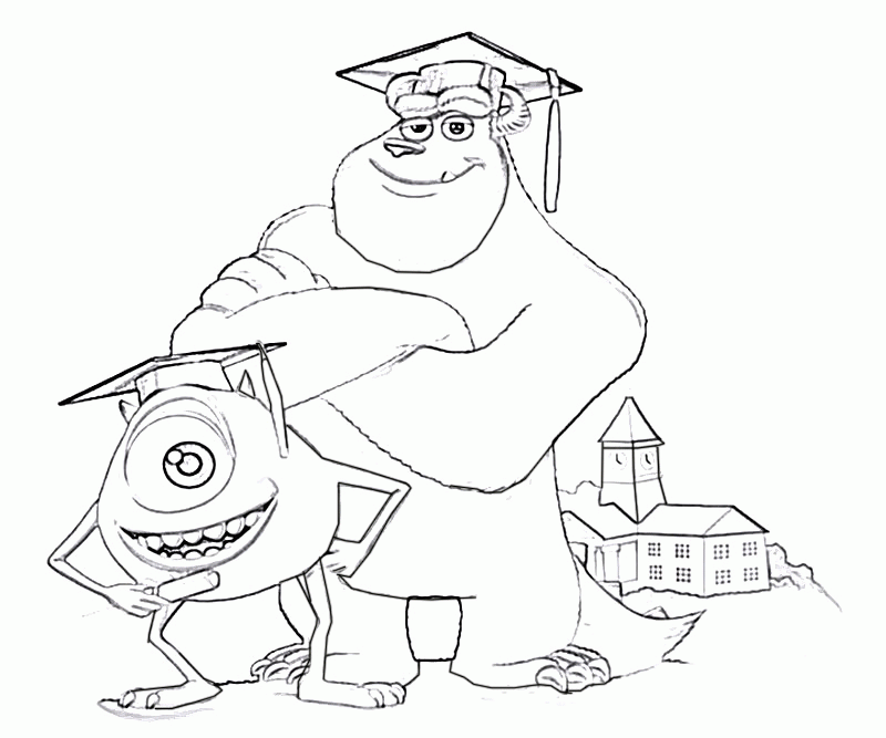 18 Monsters University Coloring Page
