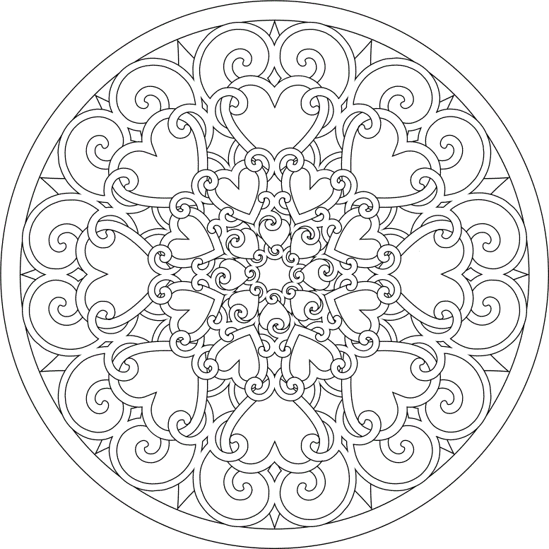 hard abstract Colouring Pages