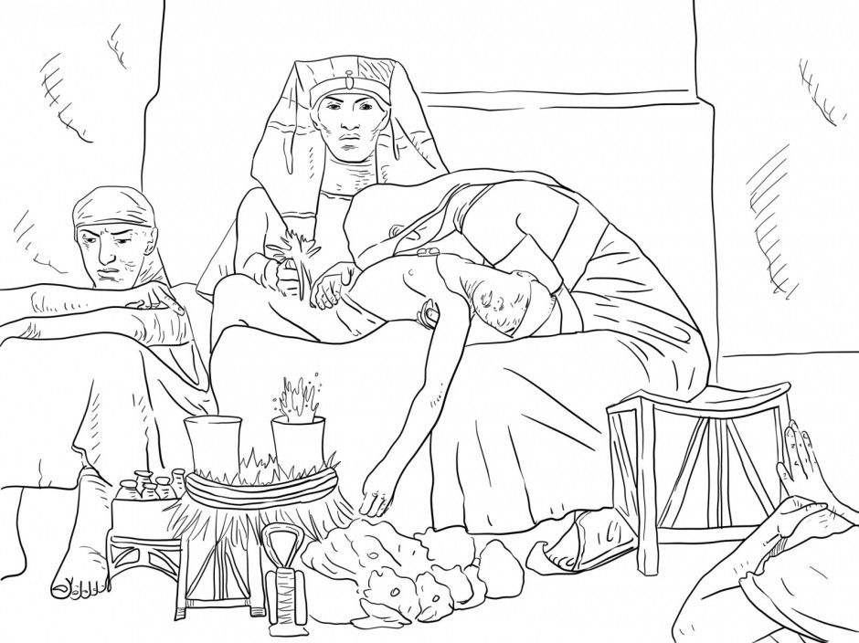 Joseph Interpreting The Pharaoh 39 S Dream Coloring Online Super 