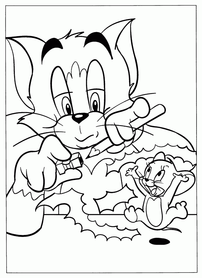 Mickey Drawing His Self Coloring Page | Kids Coloring Page