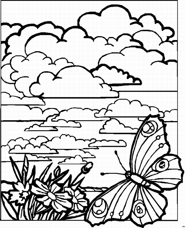 Adult Coloring Pages Landscapes Coloring Home