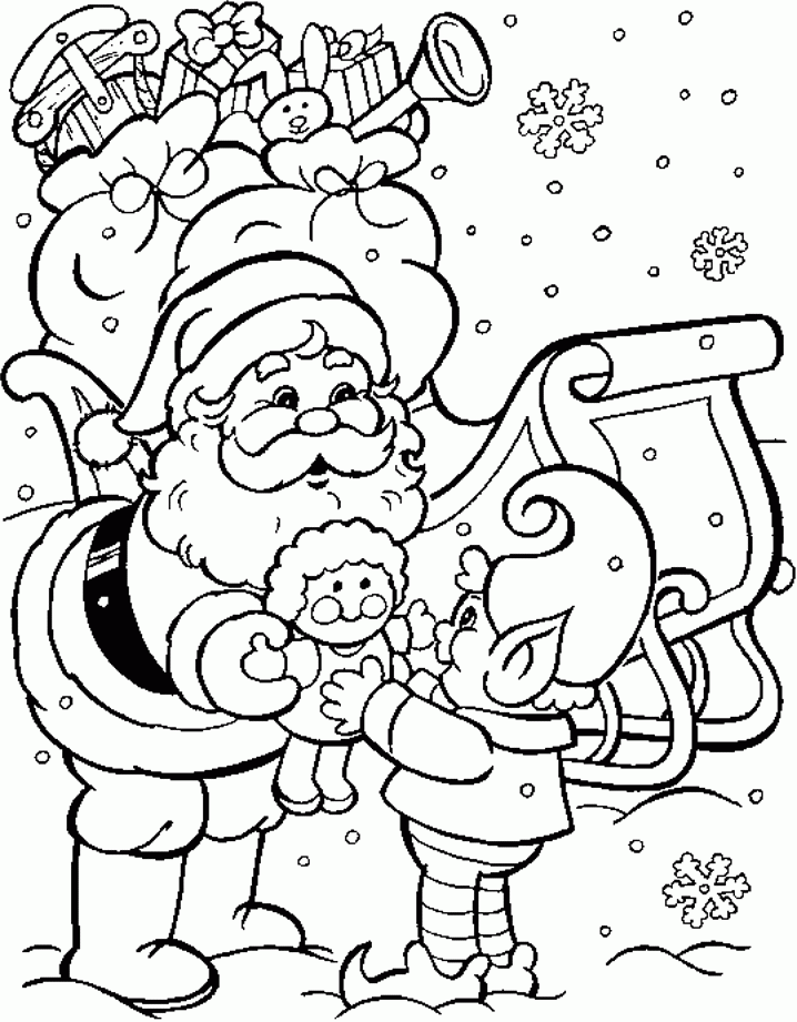 Hard Christmas Coloring Page | Coloring Pages