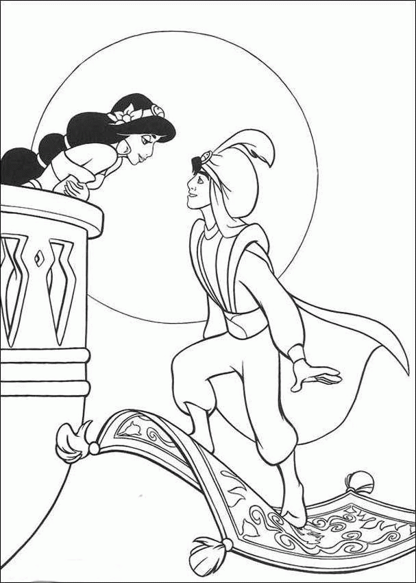 Disney Aladdin Coloring Pages - Coloring Home