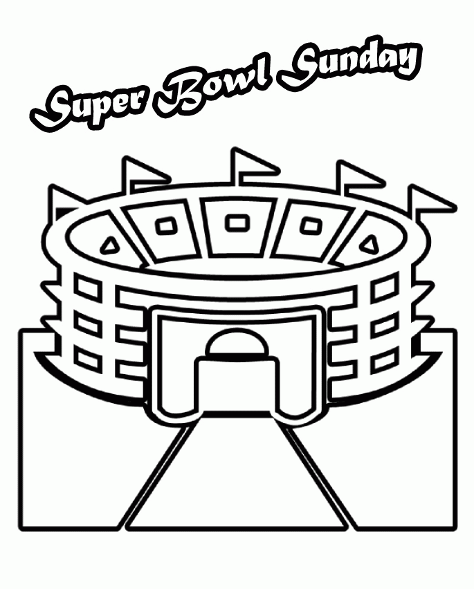Superbowl Coloring Pages Coloring Home