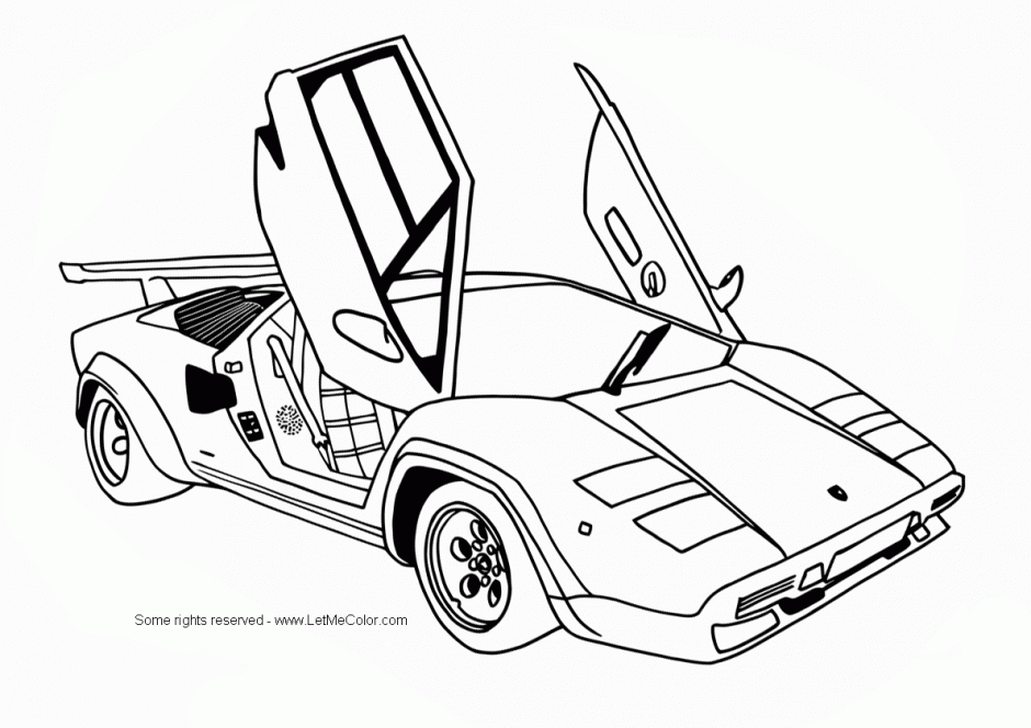 Cool Muscle Car Coloring Pages