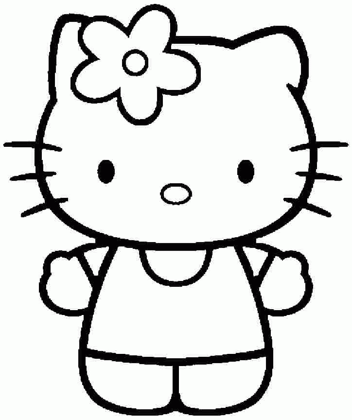 Colouring Pages Cartoon Hello Kitty Printable For Toddler ...
