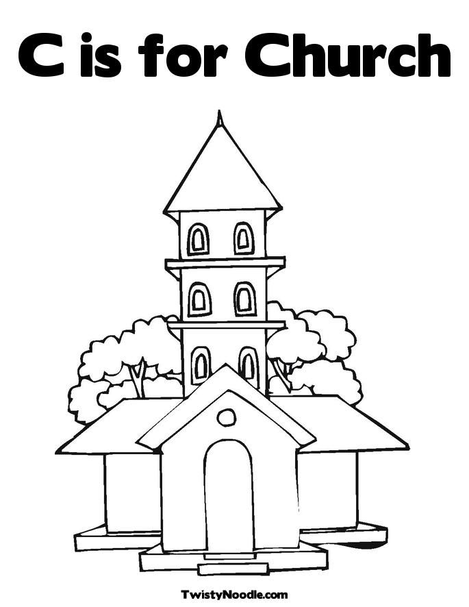 Church Coloring Pages - Coloring Home