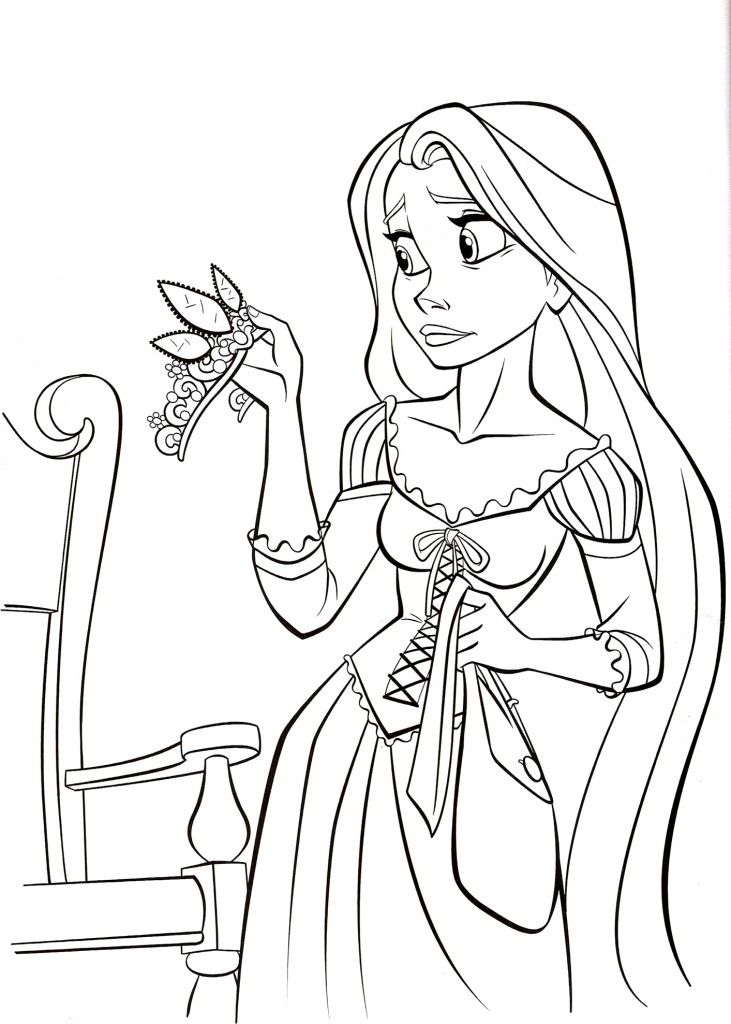 printable tangled coloring pages for kids