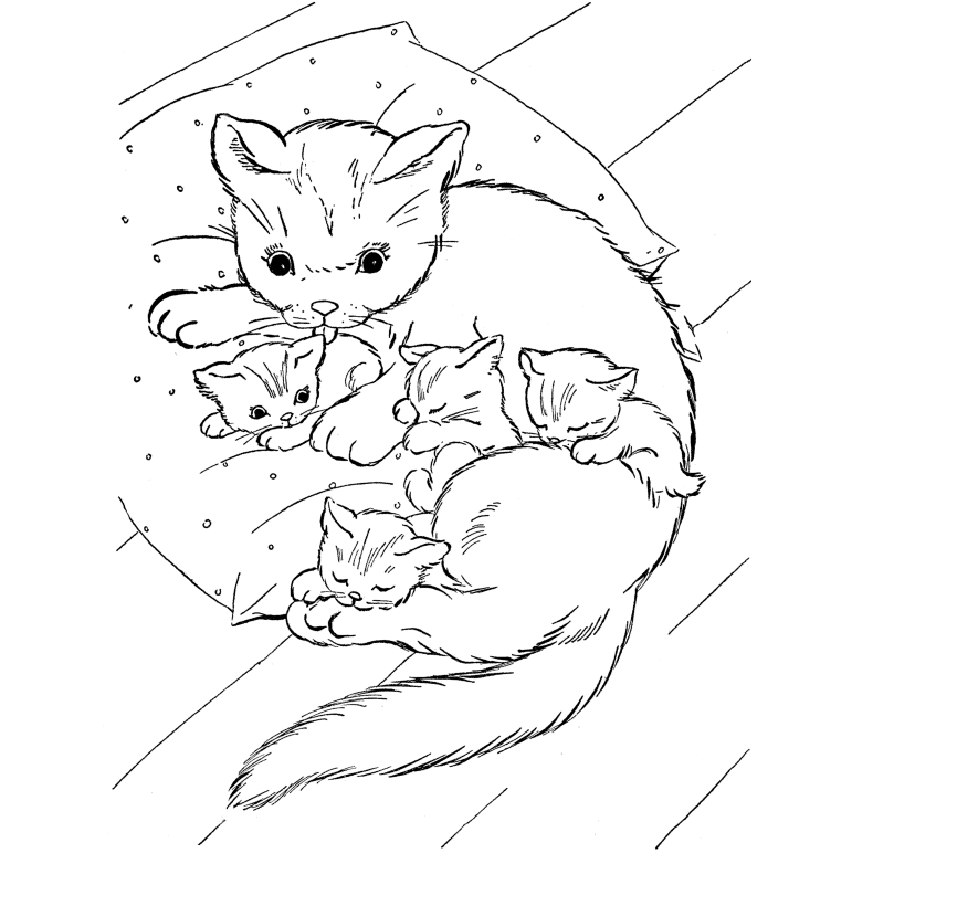 Cute Baby Animal Coloring Pages - Coloring Home