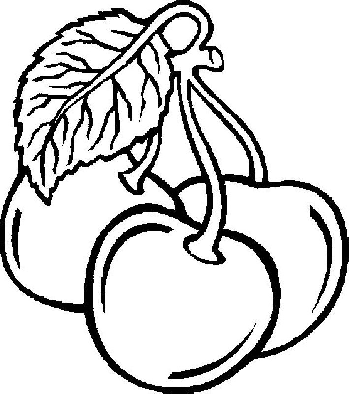 Printable Fruit Coloring Pages - Coloring Home