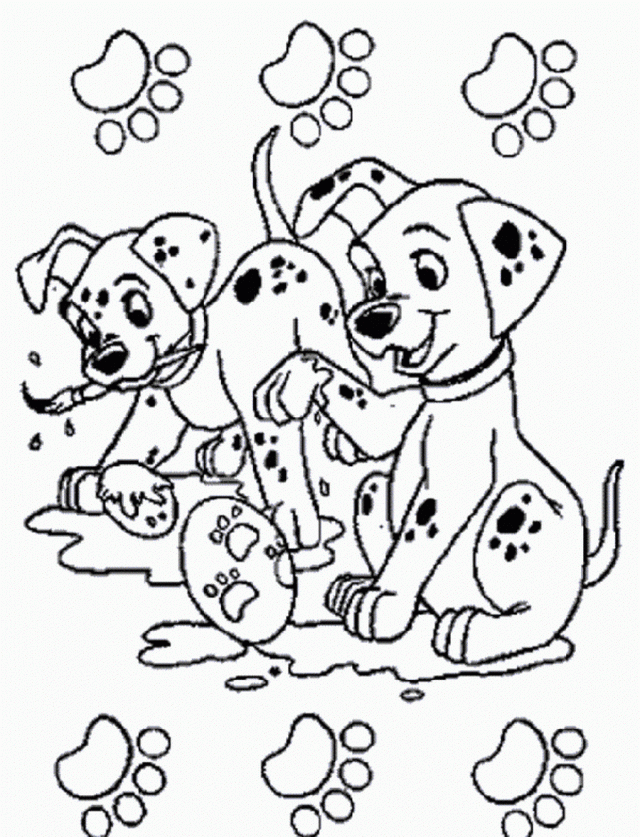 Dalmation Coloring Page - Coloring Home
