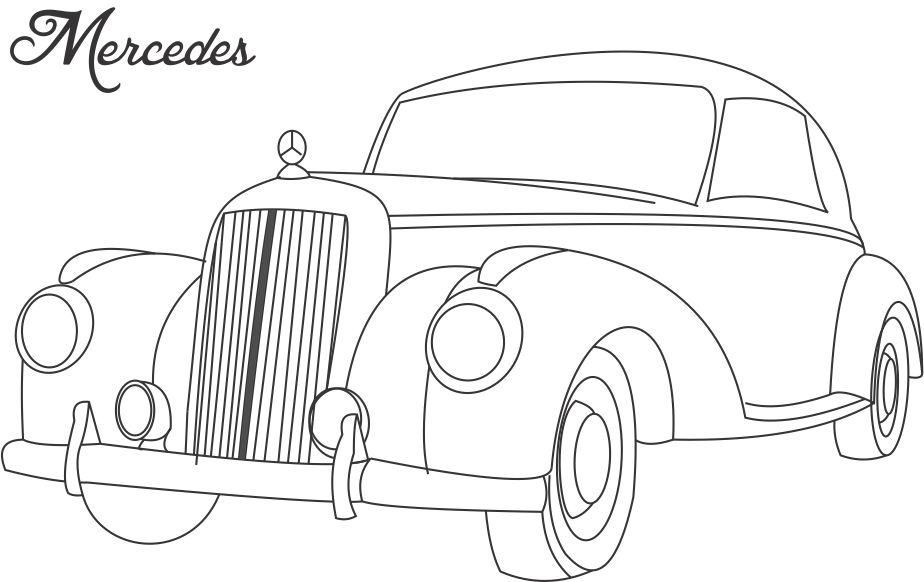 Antique Car Coloring Pages - Coloring Home